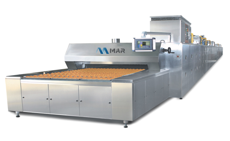 industrial biscuit baking tunnel oven