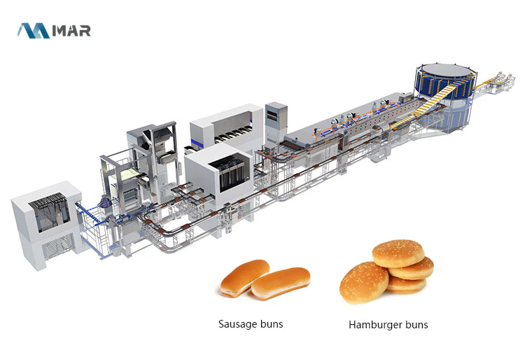 industrial hamburger bun production line price