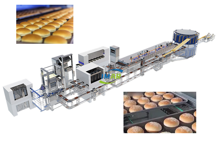 automatic burger buns production line