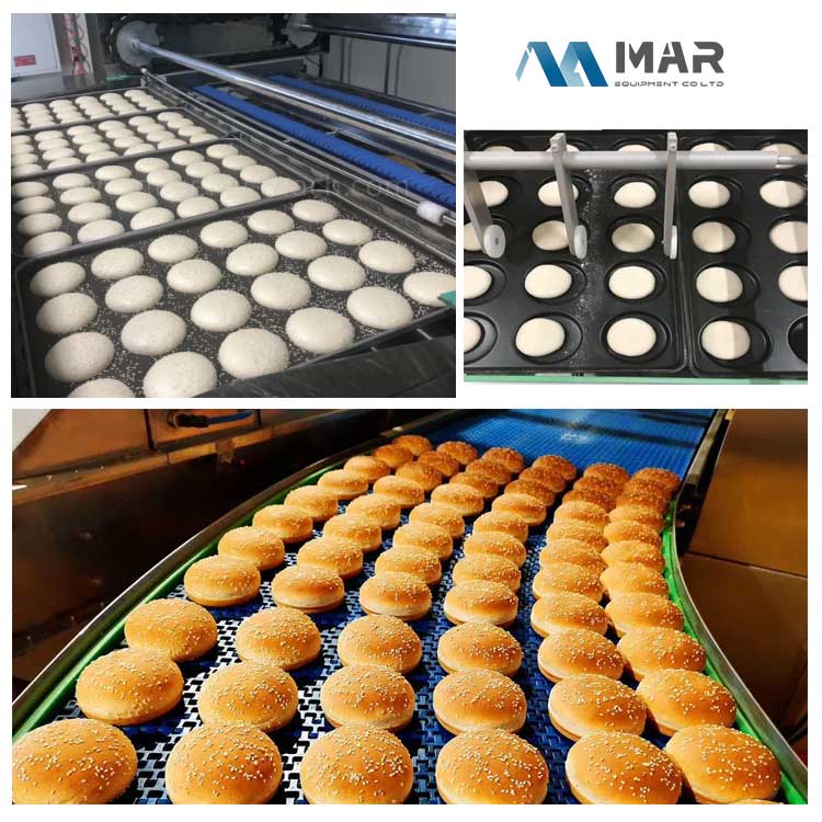 automatic machine for making burger buns