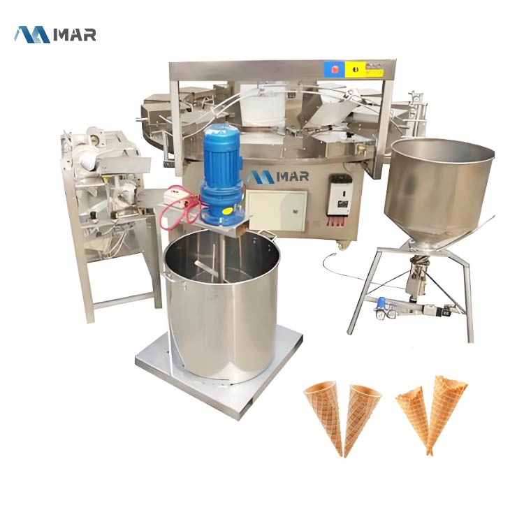 1000pcs/h waffle cone making machine price