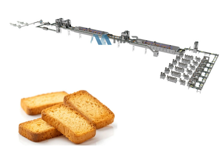 rusk bread production line